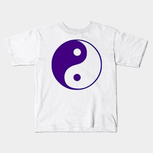 Purple yin yang Kids T-Shirt